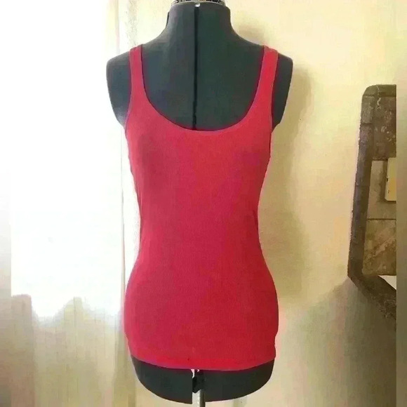 Zenana Outfitters Red Muscle Long Top Y2K Women Medium - Picture 2 of 5